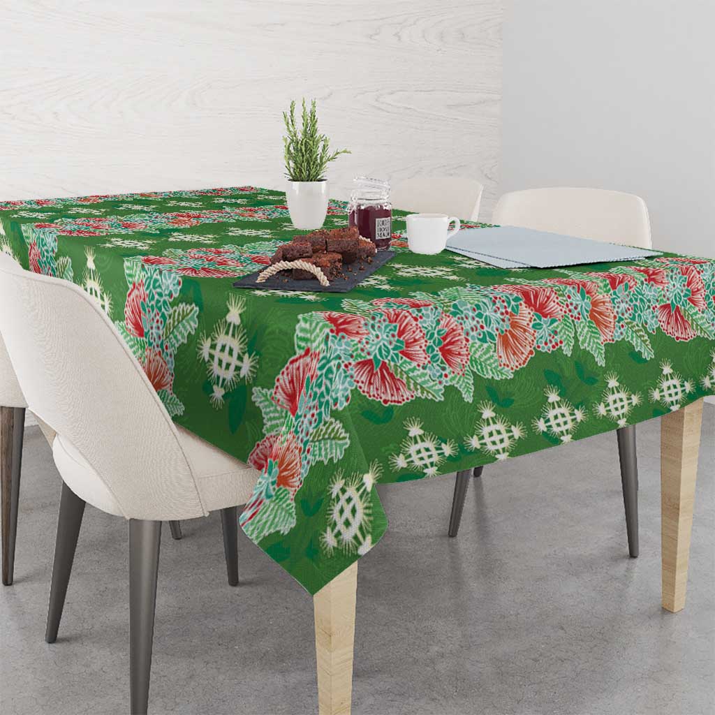 Hawaii Ohia Lehua Tablecloth Tropical Vibes Green LT05 - Polynesian Pride