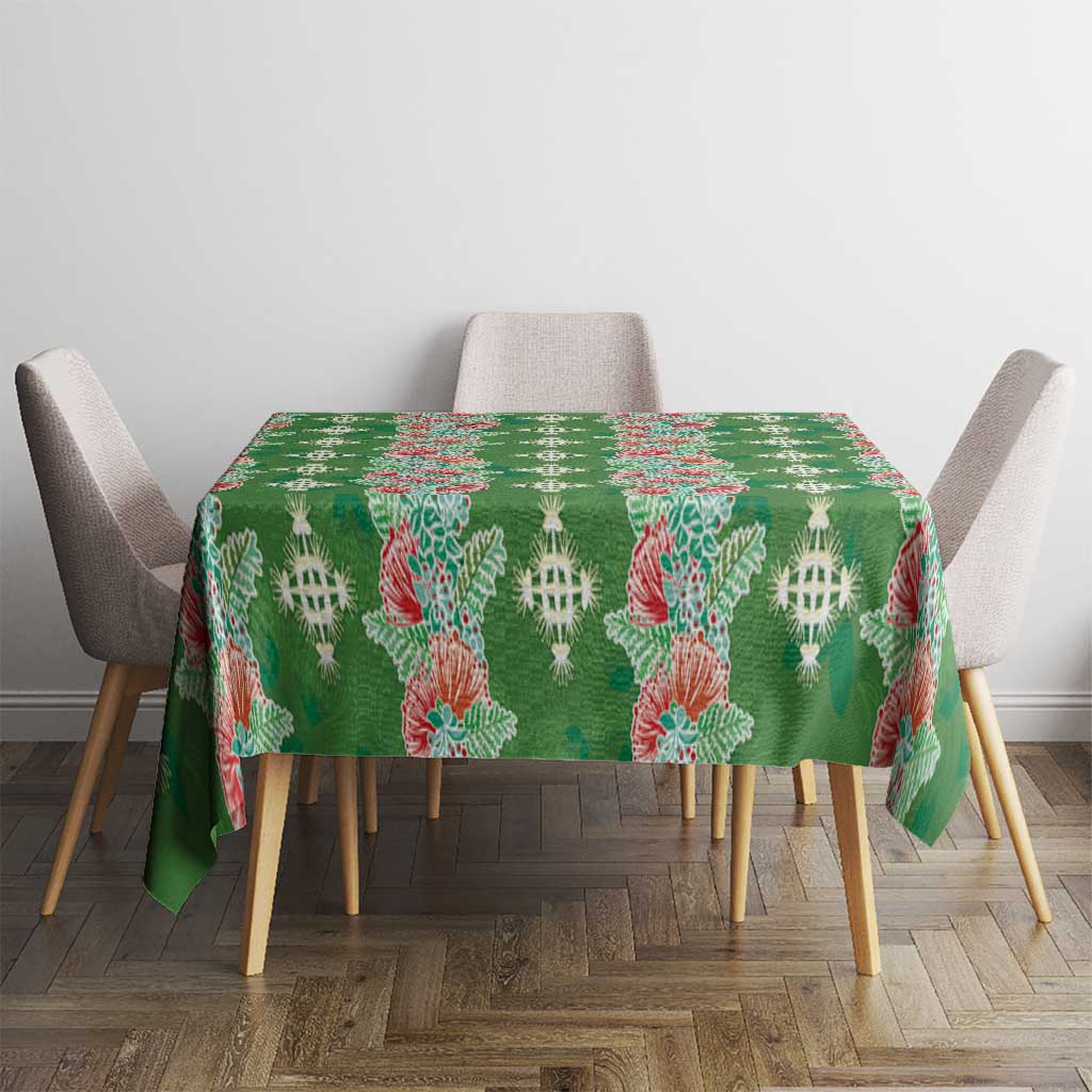 Hawaii Ohia Lehua Tablecloth Tropical Vibes Green LT05 - Polynesian Pride