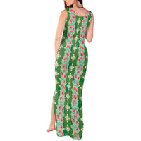 Hawaii Ohia Lehua Tank Maxi Dress Tropical Vibes Green