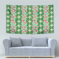 Hawaii Ohia Lehua Tapestry Tropical Vibes Green LT05 - Polynesian Pride