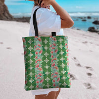 Hawaii Ohia Lehua Tote Bag Tropical Vibes Green LT05 - Polynesian Pride