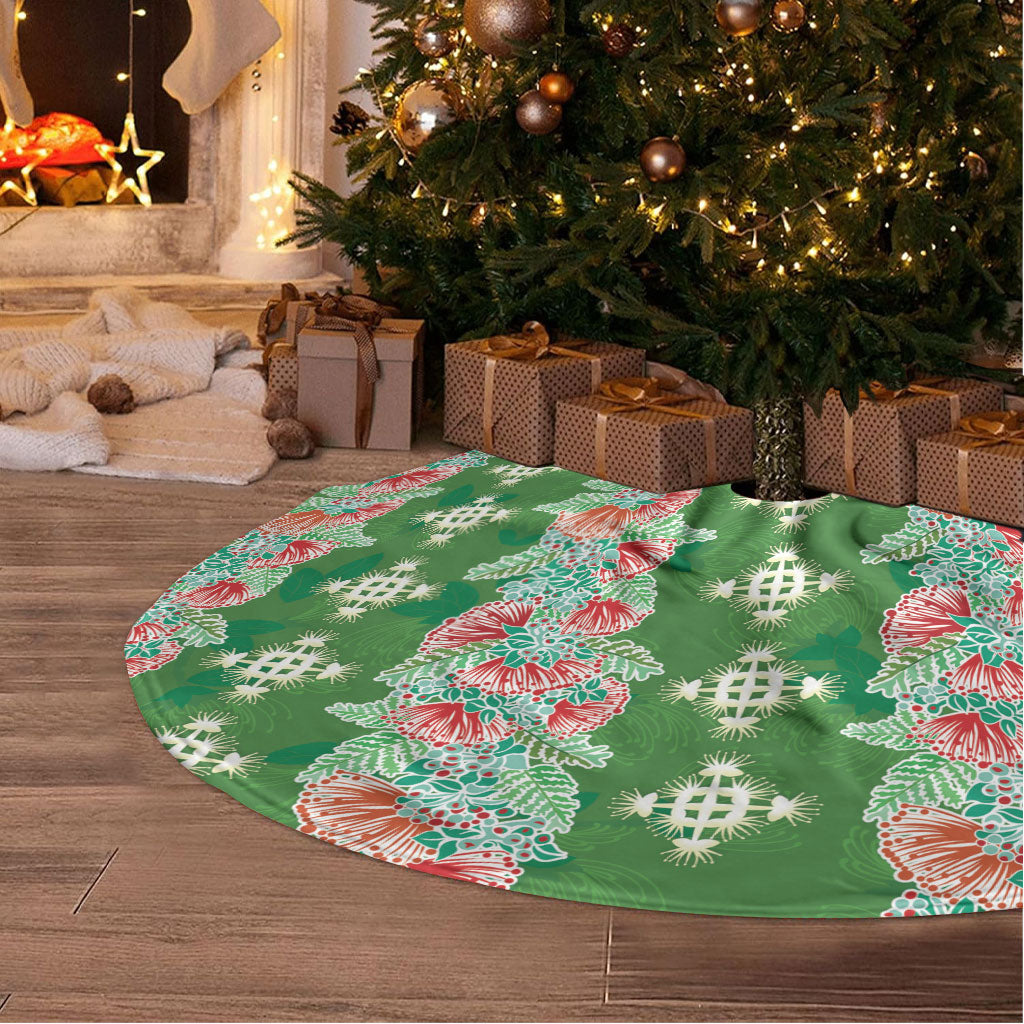 Hawaii Ohia Lehua Tree Skirt Tropical Vibes Green LT05 - Polynesian Pride