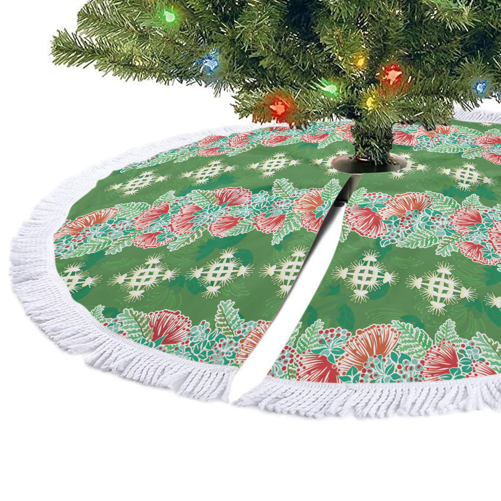 Hawaii Ohia Lehua Tree Skirt Tropical Vibes Green LT05 - Polynesian Pride