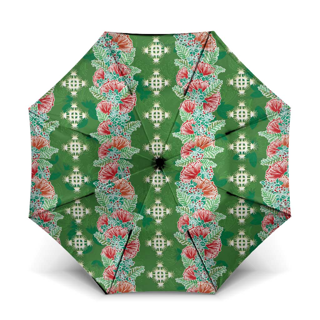 Hawaii Ohia Lehua Umbrella Tropical Vibes Green