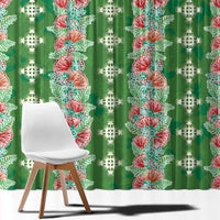 Hawaii Ohia Lehua Window Curtain Tropical Vibes Green LT05 - Polynesian Pride
