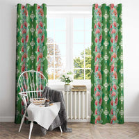 Hawaii Ohia Lehua Window Curtain Tropical Vibes Green LT05 - Polynesian Pride