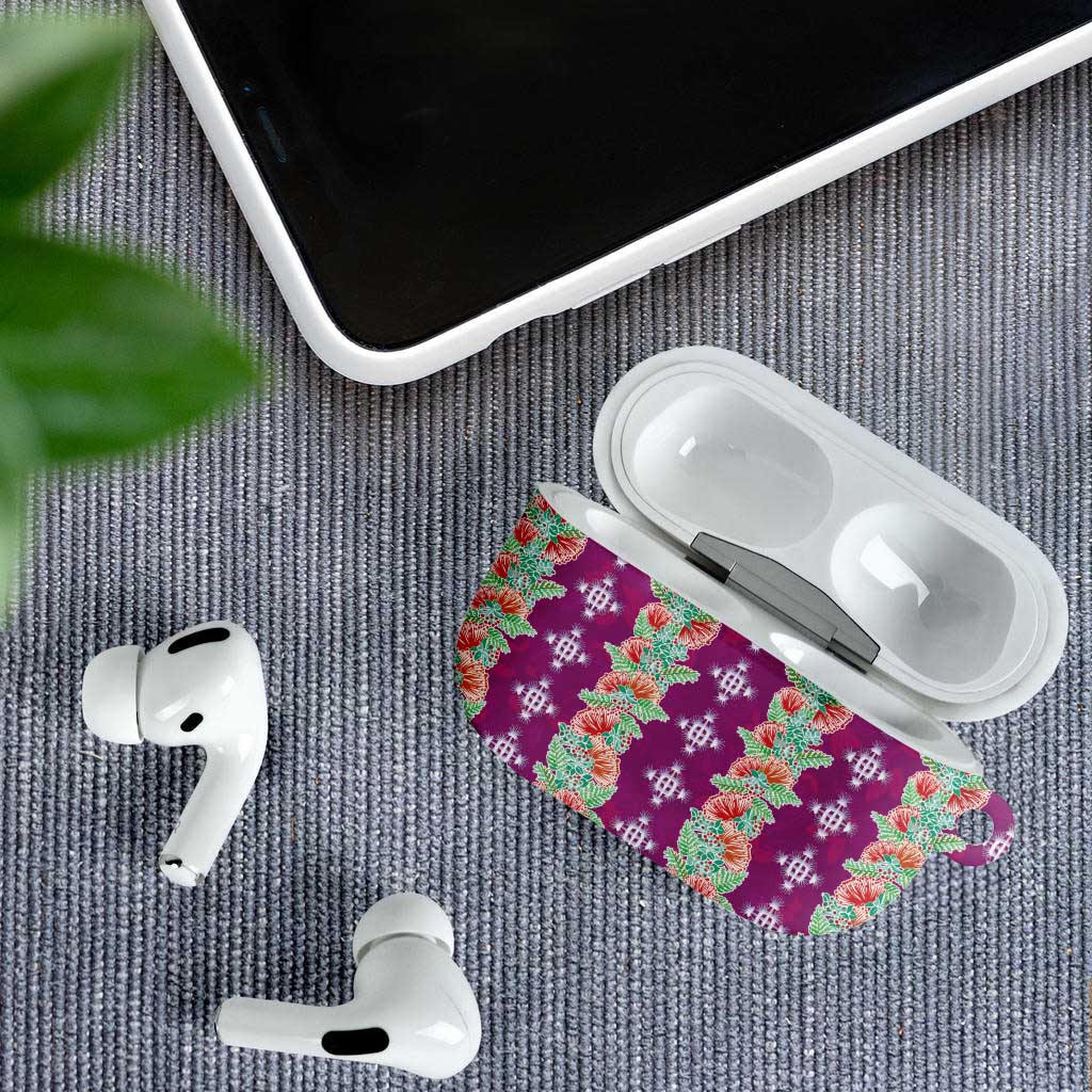 Hawaii Ohia Lehua AirPods Case Tropical Vibes Fuchsia LT05 - Polynesian Pride