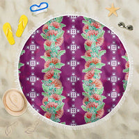 Hawaii Ohia Lehua Beach Blanket Tropical Vibes Fuchsia LT05 One Size 150cm Fuchsia - Polynesian Pride