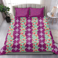 Hawaii Ohia Lehua Bedding Set Tropical Vibes Fuchsia LT05 - Polynesian Pride
