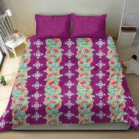 Hawaii Ohia Lehua Bedding Set Tropical Vibes Fuchsia LT05 - Polynesian Pride