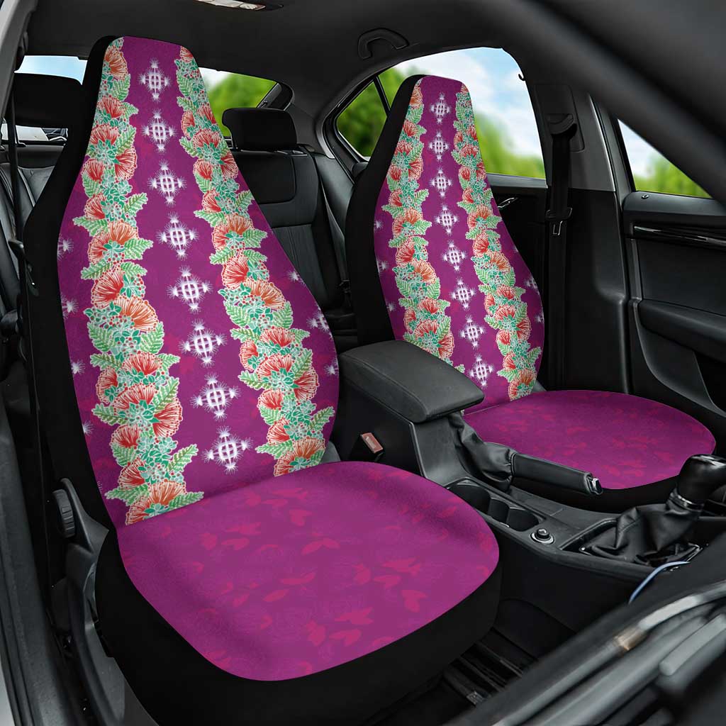 Hawaii Ohia Lehua Car Seat Cover Tropical Vibes Fuchsia LT05 One Size Fuchsia - Polynesian Pride