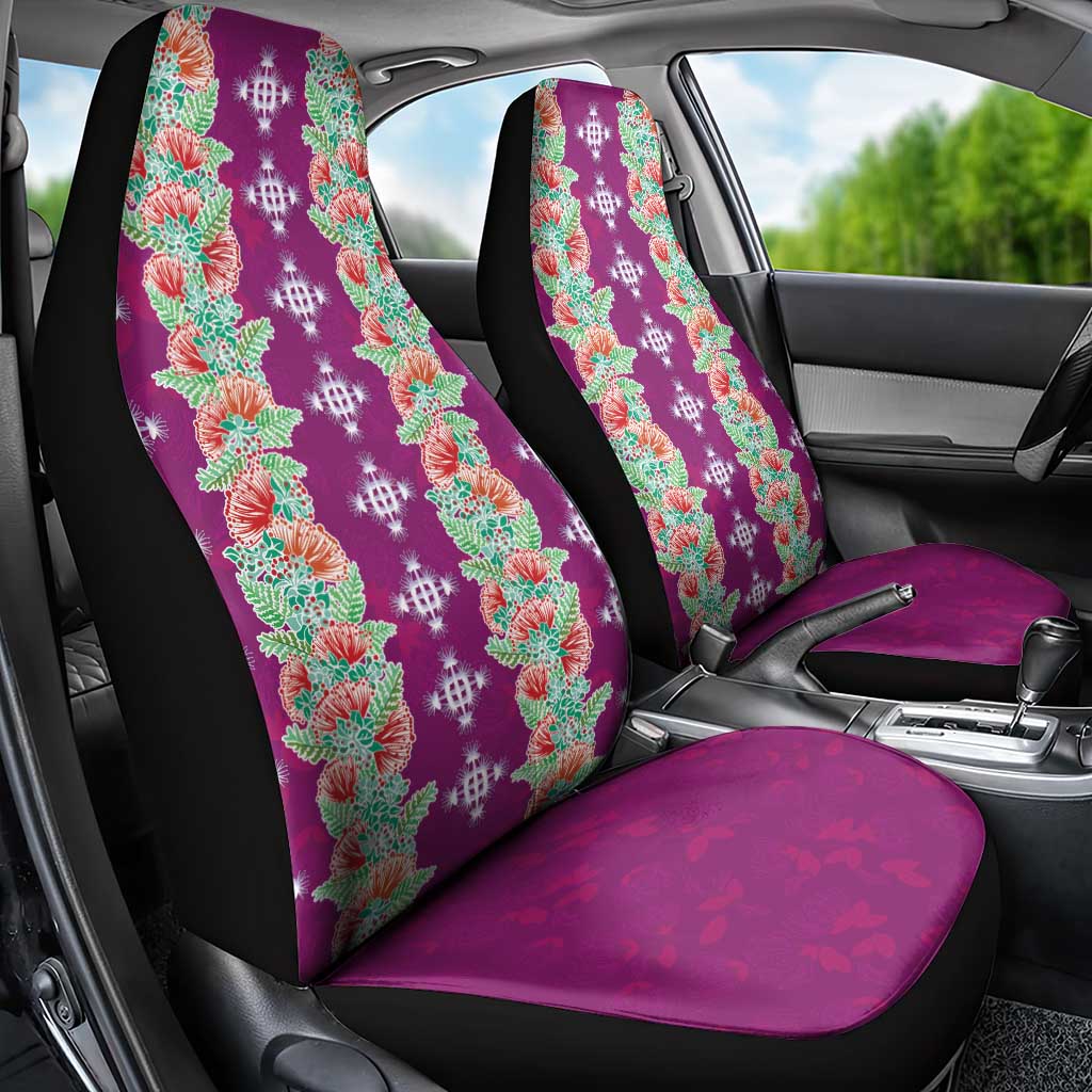 Hawaii Ohia Lehua Car Seat Cover Tropical Vibes Fuchsia LT05 - Polynesian Pride