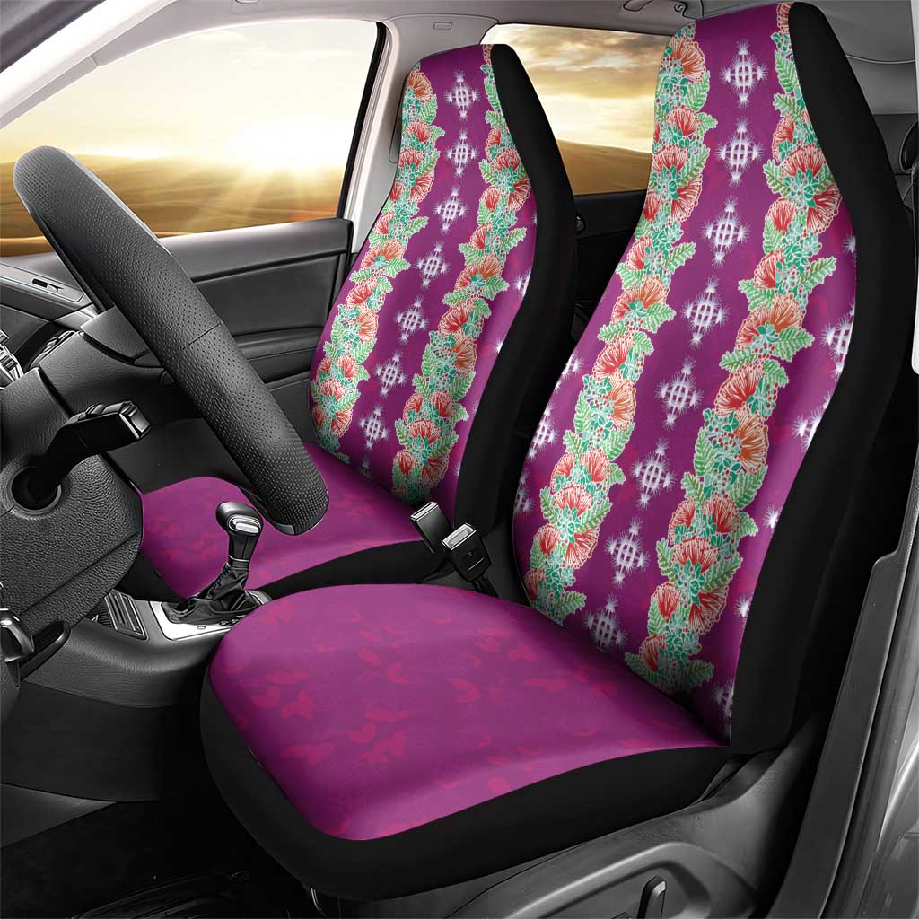 Hawaii Ohia Lehua Car Seat Cover Tropical Vibes Fuchsia LT05 - Polynesian Pride