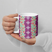 Hawaii Ohia Lehua Ceramic Mug Tropical Vibes Fuchsia LT05 - Polynesian Pride