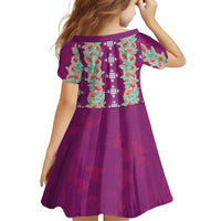 Hawaii Ohia Lehua Family Matching Short Sleeve Bodycon Dress and Hawaiian Shirt Tropical Vibes Fuchsia