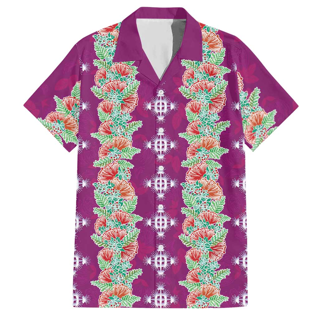Hawaii Ohia Lehua Hawaiian Shirt Tropical Vibes Fuchsia