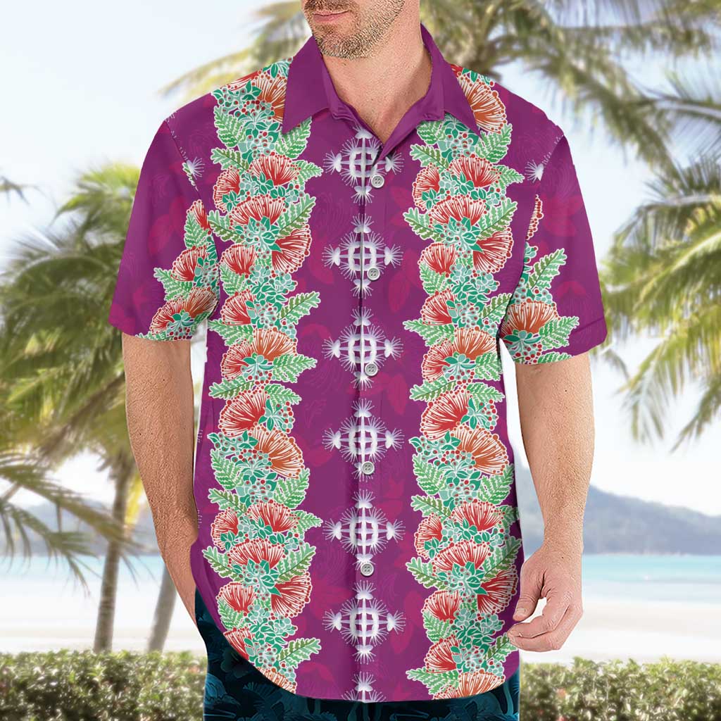 Hawaii Ohia Lehua Hawaiian Shirt Tropical Vibes Fuchsia