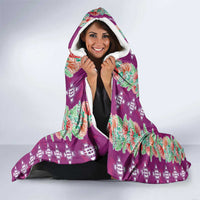 Hawaii Ohia Lehua Hooded Blanket Tropical Vibes Fuchsia LT05 - Polynesian Pride