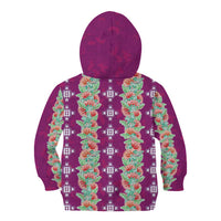 Hawaii Ohia Lehua Kid Hoodie Tropical Vibes Fuchsia LT05 - Polynesian Pride