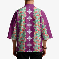 Hawaii Ohia Lehua Kimono Tropical Vibes Fuchsia LT05 - Polynesian Pride