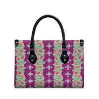 Hawaii Ohia Lehua Leather Bag Tropical Vibes Fuchsia LT05 - Polynesian Pride