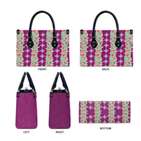 Hawaii Ohia Lehua Leather Bag Tropical Vibes Fuchsia LT05 - Polynesian Pride