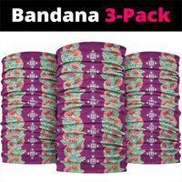 Hawaii Ohia Lehua Neck Gaiter Tropical Vibes Fuchsia LT05 package One Size: 25*50cm Fuchsia - Polynesian Pride