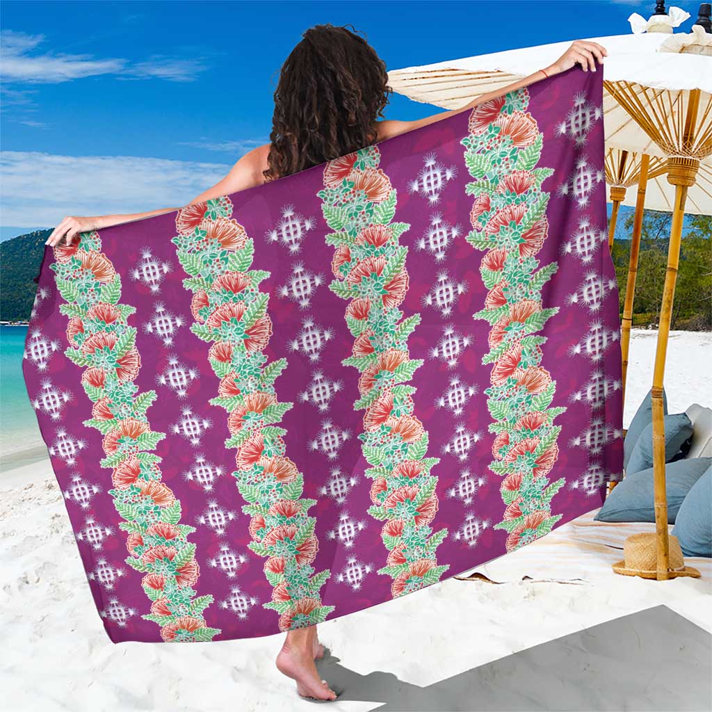Hawaii Ohia Lehua Sarong Tropical Vibes Fuchsia LT05 One Size 44 x 66 inches Fuchsia - Polynesian Pride