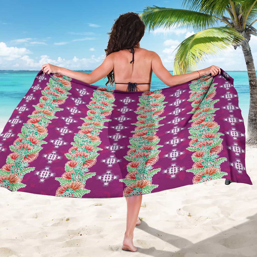 Hawaii Ohia Lehua Sarong Tropical Vibes Fuchsia LT05 - Polynesian Pride