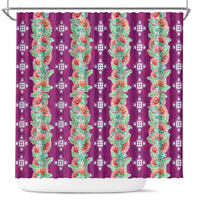 Hawaii Ohia Lehua Shower Curtain Tropical Vibes Fuchsia LT05 Fuchsia - Polynesian Pride