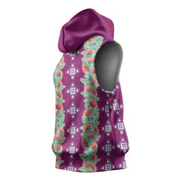 Hawaii Ohia Lehua Sleeveless Hoodie Tropical Vibes Fuchsia LT05 - Polynesian Pride