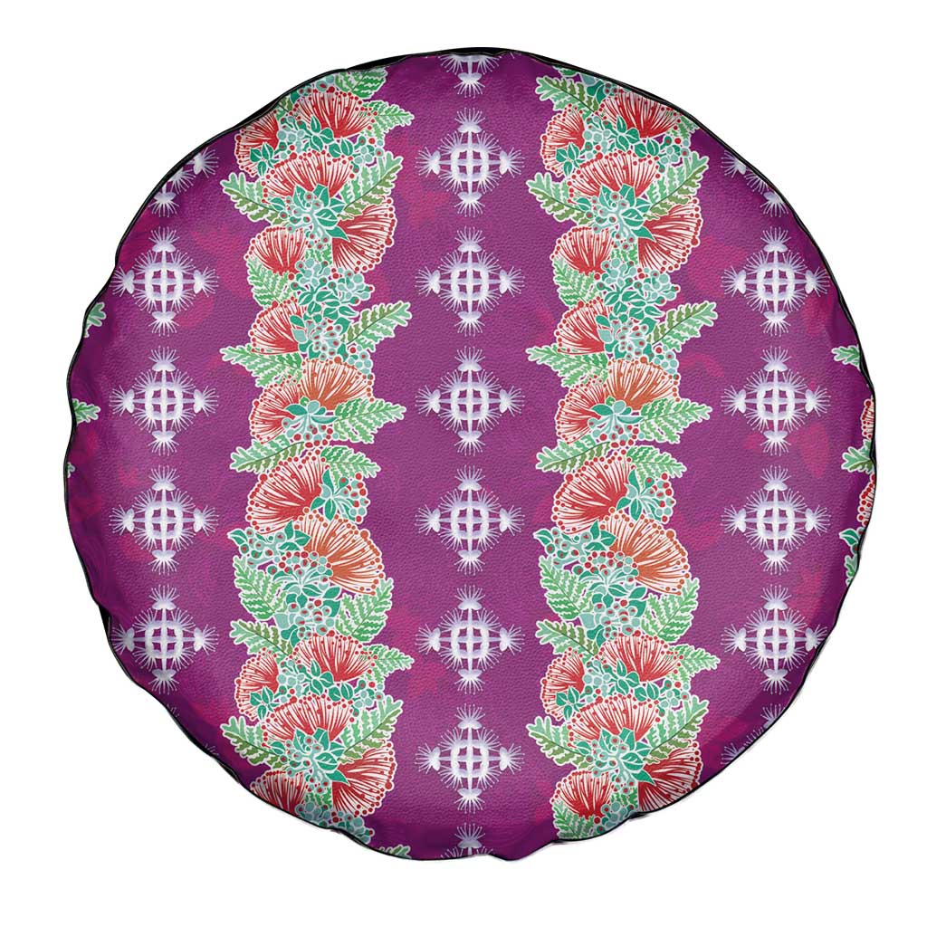 Hawaii Ohia Lehua Spare Tire Cover Tropical Vibes Fuchsia LT05 - Polynesian Pride