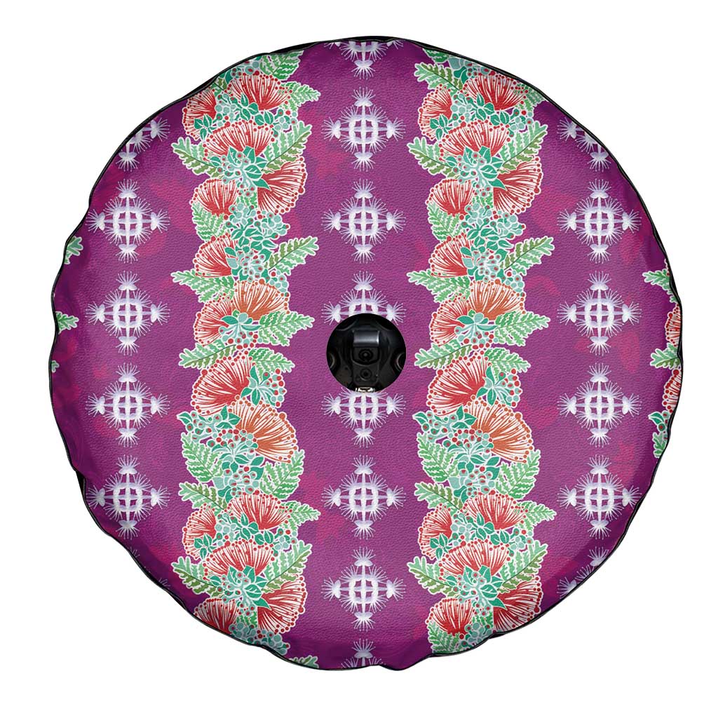 Hawaii Ohia Lehua Spare Tire Cover Tropical Vibes Fuchsia LT05 - Polynesian Pride