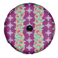 Hawaii Ohia Lehua Spare Tire Cover Tropical Vibes Fuchsia LT05 - Polynesian Pride