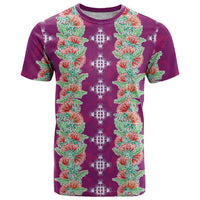 Hawaii Ohia Lehua T Shirt Tropical Vibes Fuchsia LT05 Fuchsia - Polynesian Pride