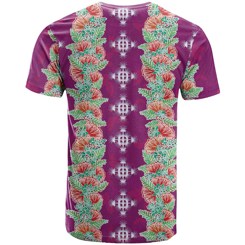 Hawaii Ohia Lehua T Shirt Tropical Vibes Fuchsia LT05 - Polynesian Pride