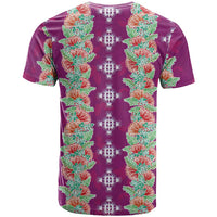 Hawaii Ohia Lehua T Shirt Tropical Vibes Fuchsia LT05 - Polynesian Pride
