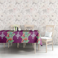 Hawaii Ohia Lehua Tablecloth Tropical Vibes Fuchsia LT05 - Polynesian Pride