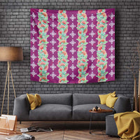 Hawaii Ohia Lehua Tapestry Tropical Vibes Fuchsia LT05 Fuchsia - Polynesian Pride
