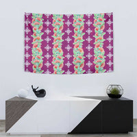 Hawaii Ohia Lehua Tapestry Tropical Vibes Fuchsia LT05 - Polynesian Pride