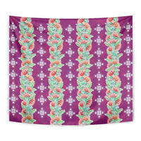Hawaii Ohia Lehua Tapestry Tropical Vibes Fuchsia LT05 - Polynesian Pride