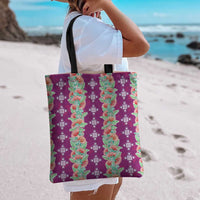 Hawaii Ohia Lehua Tote Bag Tropical Vibes Fuchsia LT05 - Polynesian Pride