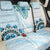 Africa Dashiki Back Car Seat Cover With Polynesian Pattern Blue Version LT05