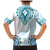 Africa Dashiki Family Matching Mermaid Dress and Hawaiian Shirt With Polynesian Pattern Blue Version LT05 - Polynesian Pride