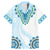 Africa Dashiki Family Matching Mermaid Dress and Hawaiian Shirt With Polynesian Pattern Blue Version LT05 Dad's Shirt - Short Sleeve Blue - Polynesian Pride