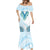 Africa Dashiki Mermaid Dress With Polynesian Pattern Blue Version LT05 - Polynesian Pride