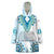 Africa Dashiki Wearable Blanket Hoodie With Polynesian Pattern Blue Version LT05 One Size Blue - Polynesian Pride