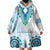 Africa Dashiki Wearable Blanket Hoodie With Polynesian Pattern Blue Version LT05 - Polynesian Pride