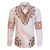 Africa Dashiki Family Matching Off Shoulder Long Sleeve Dress and Hawaiian Shirt With Polynesian Pattern Beige Version LT05 Dad's Shirt - Long Sleeve Beige - Polynesian Pride