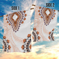 Africa Dashiki Garden Flag With Polynesian Pattern Beige Version
